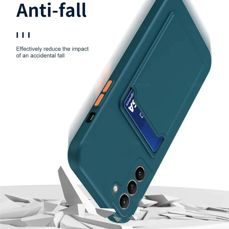 Funda de silicona con bolsillo tipo billetera con ranura para tarjetas para Samsung Galaxy S20 S21 S22 S23 S24 S25 Plus Note 20 funda de teléfono Ultra suave Silonce - imagen 4