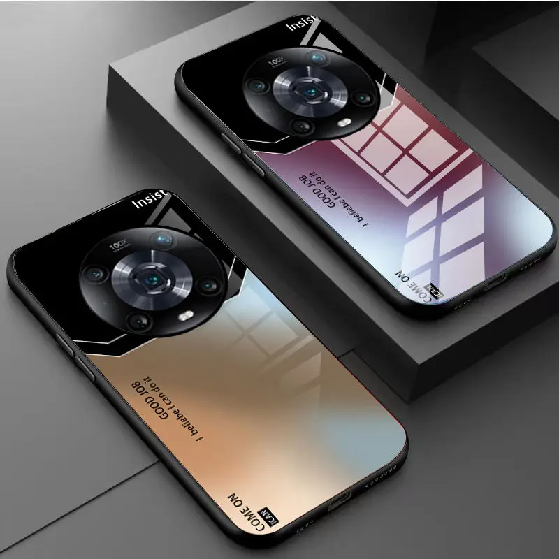 Para Huawei Honor Magic 4 3 Pro funda protectora trasera de gradiente de vidrio templado duro a la moda para Honor Magic 3 4pro Shell - imagen 4