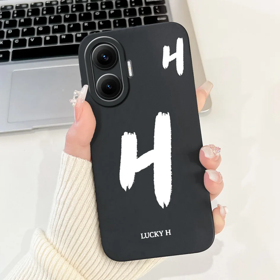 Para Xiaomi Redmi Turbo 4 Pro Funda de lujo con letras de nombre Funda de silicona suave para Xiaomi Poco F7 Pro Funda PocoF7 F 7 F7Ultra parachoques - imagen 3