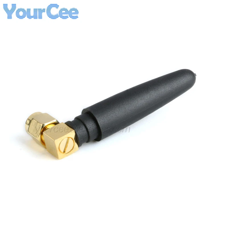 2 uds/1pc GSM GPS 2,4G 433M antena inalámbrica Omni 50mm antena de Radio SMA macho ángulo recto 3dBi ganancia módem GPRS/GSM/DTU conector - imagen 5