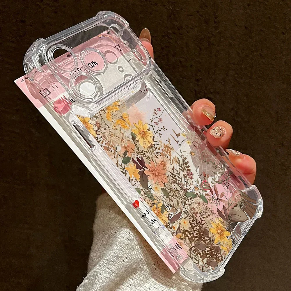 Funda de flores a prueba de golpes para Samsung Galaxy A56 5G A16 A17 A55 A15 A06 A07 A36 A35 A26 A14 A54 A53 A52 A33 A32 A23 A25 A05S - imagen 4