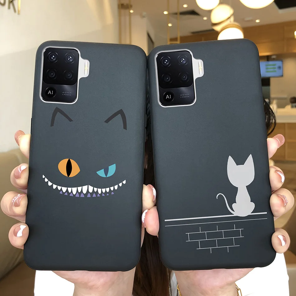 Funda de teléfono para OPPO Reno 5F 5Z 6Z, carcasa trasera de silicona mate suave con corazón de amor, anticaída - imagen 3