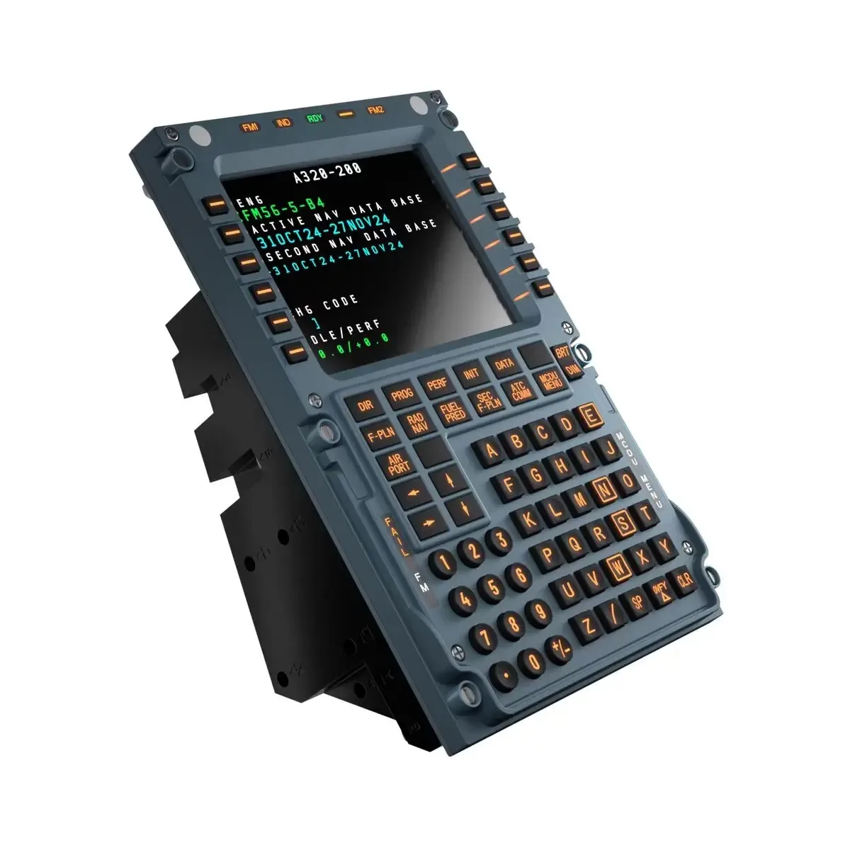 WINWING Simulador de vuelo MCDU Toliss Fenix Pantalla de control de vuelo Panel de control de aviación civil A320 para X-Plane MSFS - imagen 2