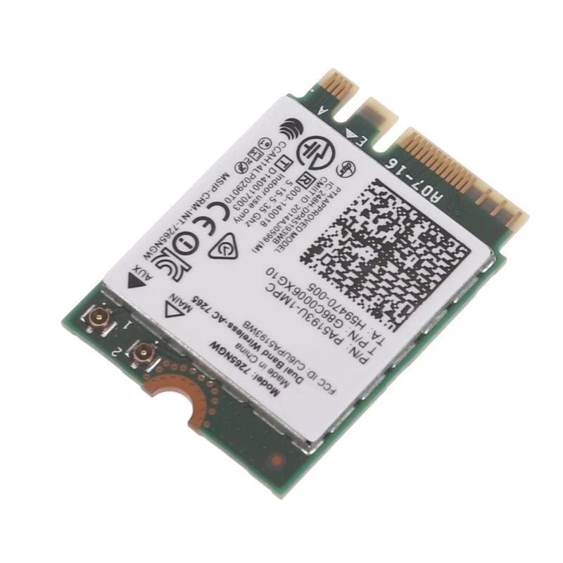 Tarjeta de red de doble banda 7265NGW AC2.4/5G Tarjeta inalámbrica 5G hasta 867Mbps - imagen 3