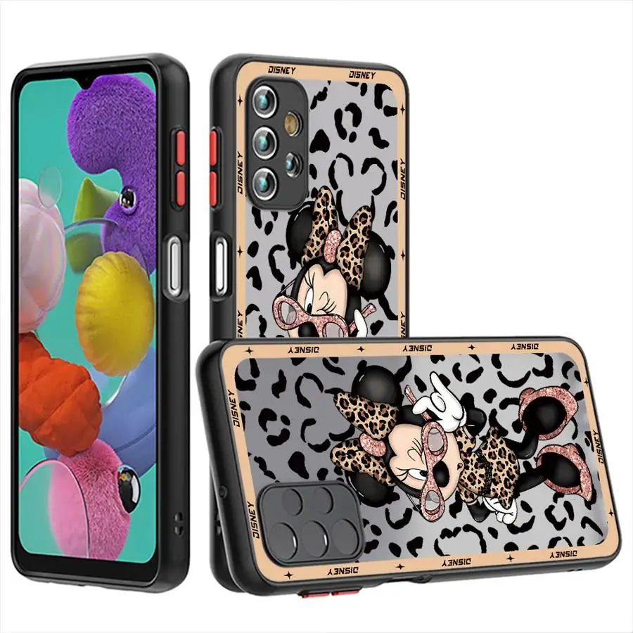 Funda de teléfono Disney Minnie Leopard para Samsung A12 A13 A14 A15 A22 A23 A32 A52 A72 4G 5G A25 A33 A34 A35 A53 A54 A55 A73 5G A24 4G - imagen 5