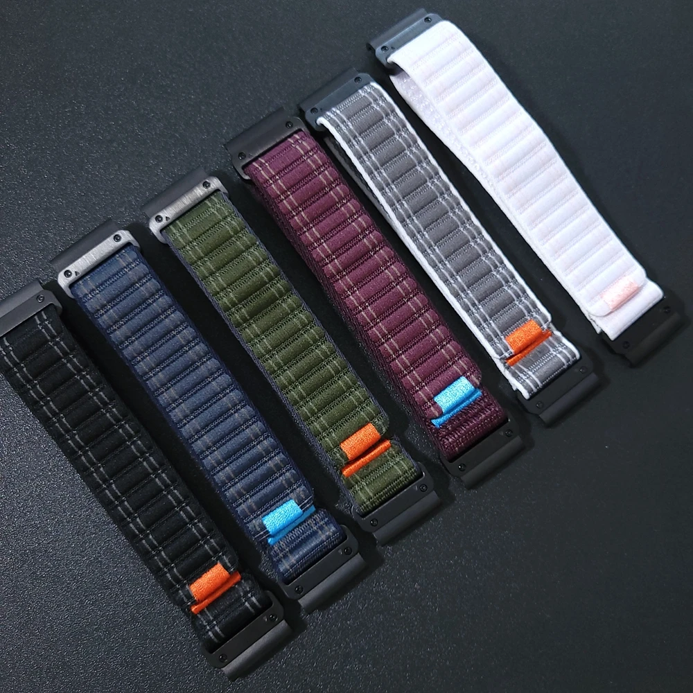 Correa deportiva QuickFit de nailon de 26mm y 22mm para Garmin Fenix 8 E 7 7X 6 6X 5X Plus/Epix Pro Gen 2 47mm 51mm/Enduro 3 2 - imagen 3