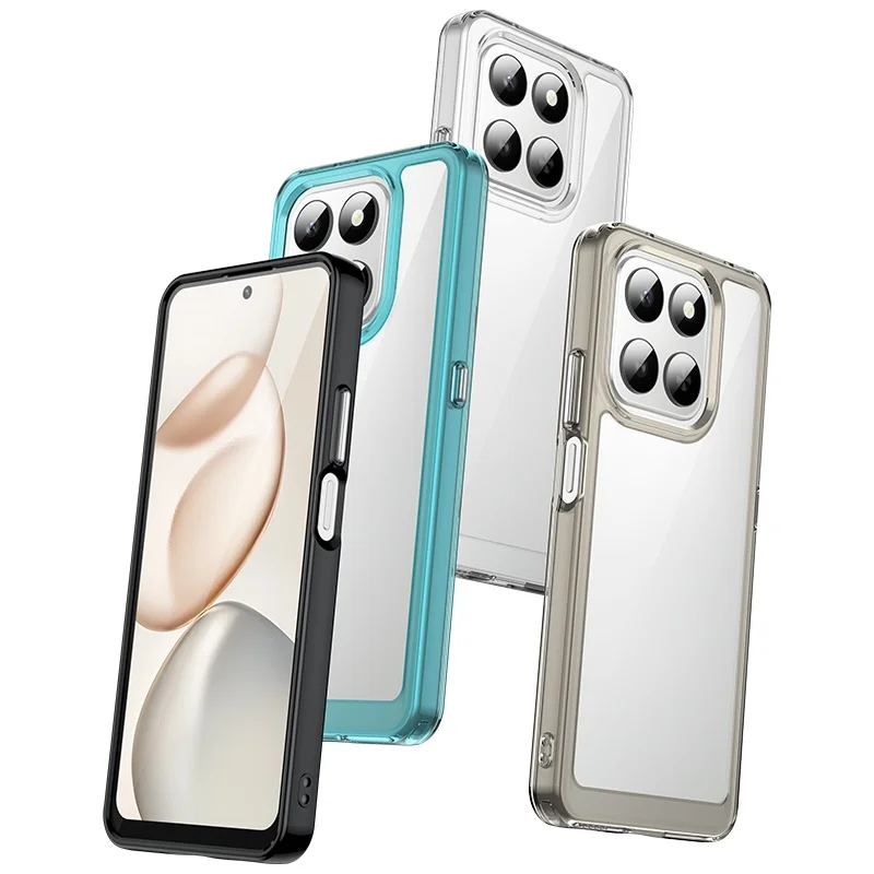 Para funda Honor X7D funda Huawei Honor X7D Capas nuevo teléfono parachoques armadura trasera a prueba de golpes Color transparente Fundas Honor X7D