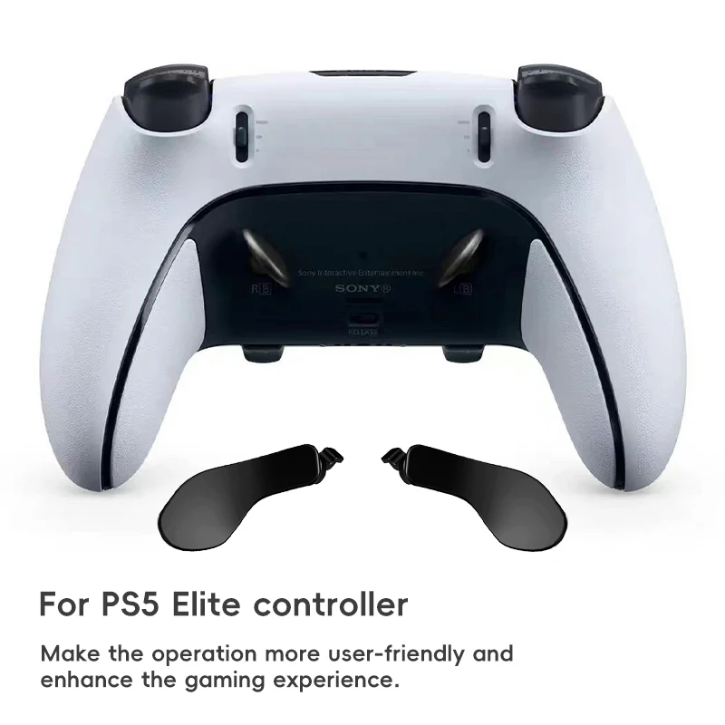 Botones traseros de Metal DATA FROG para controlador PS5 Edge Elite, paletas de Metal para PS5 Edge Elite, piezas de repuesto para Dualsense - imagen 3