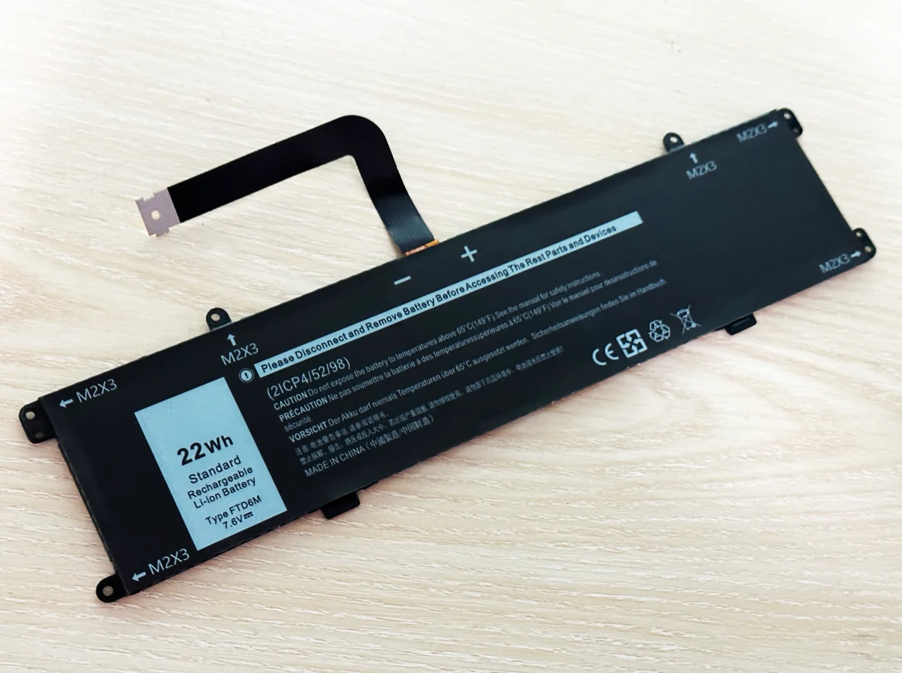 SeagullStar FTD6M 06HHW5 K17M-BK-US 6HHW5 K17M batería del ordenador portátil para Dell Latitude 7285 teclado 2 en 1 E7285 7,6 V 22Wh/2750mAh - imagen 3