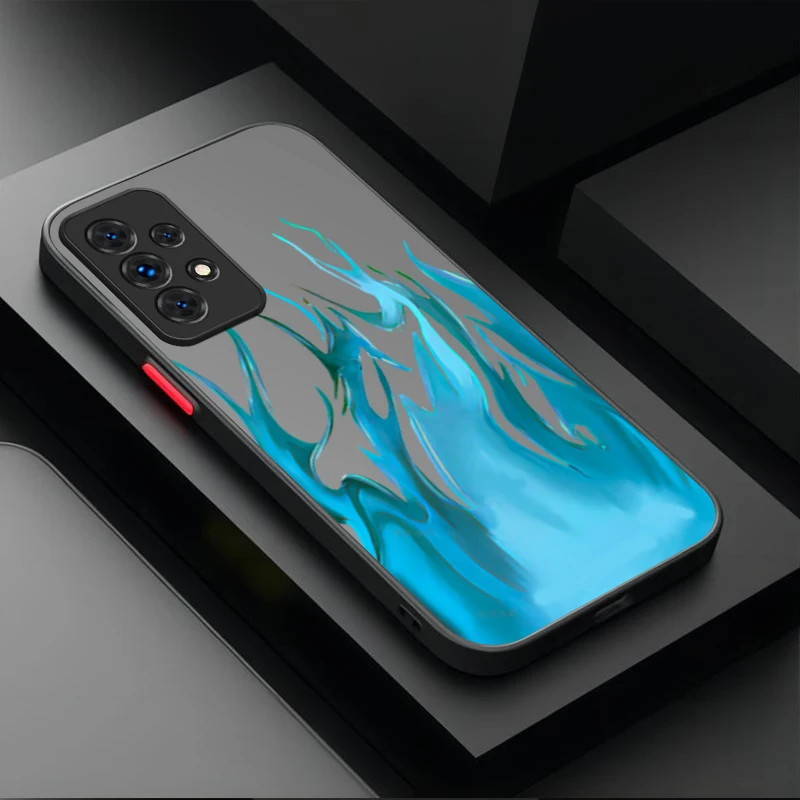 Funda con símbolo Noble de llama para Samsung Galaxy A05 A05S A54 A34 A24 A14 A53 A33 A23 A13 A52 A52S A32 A22 A12 A71 A51 A31 A50 - imagen 4