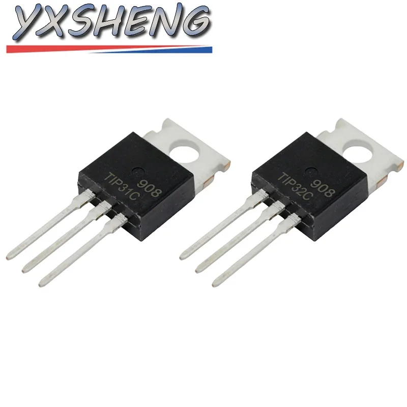 10 Uds TIP41C TIP42C TIP31C TIP32C TO-220 TIP41 TIP42 TIP31 TIP32 TO220 Darlington NPN Transistor de potencia - imagen 2