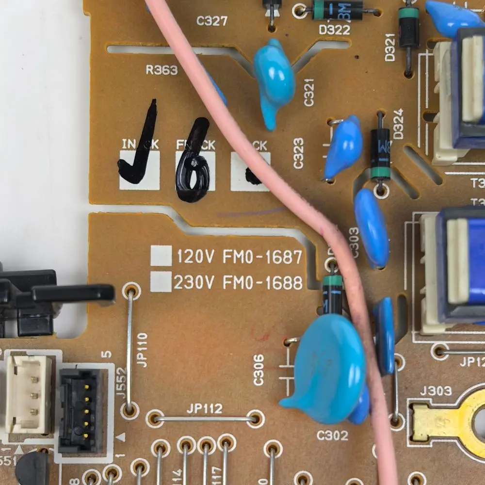 Fuente de alimentación FM4-7087, 220V, para Canon MF4570dn 4550d/4450 4452 4420n MF4410 4412 D520 FM4-7059-000, Control de motor, PCB FM4-7058 - imagen 4