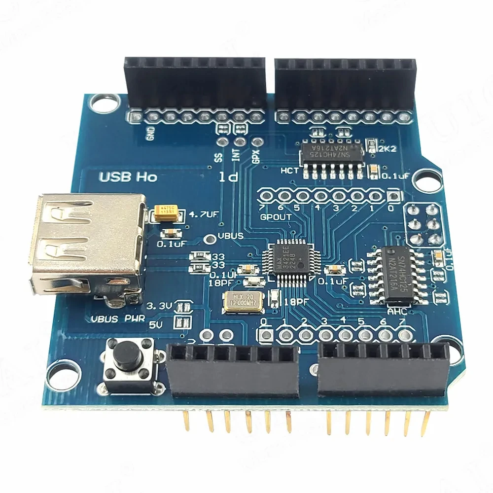 Módulo de expansión USB Host Shield 2,0 para Google ADK MAX3421, placa de desarrollo de depuración USB para Arduino, módulo electrónico DIY - imagen 4