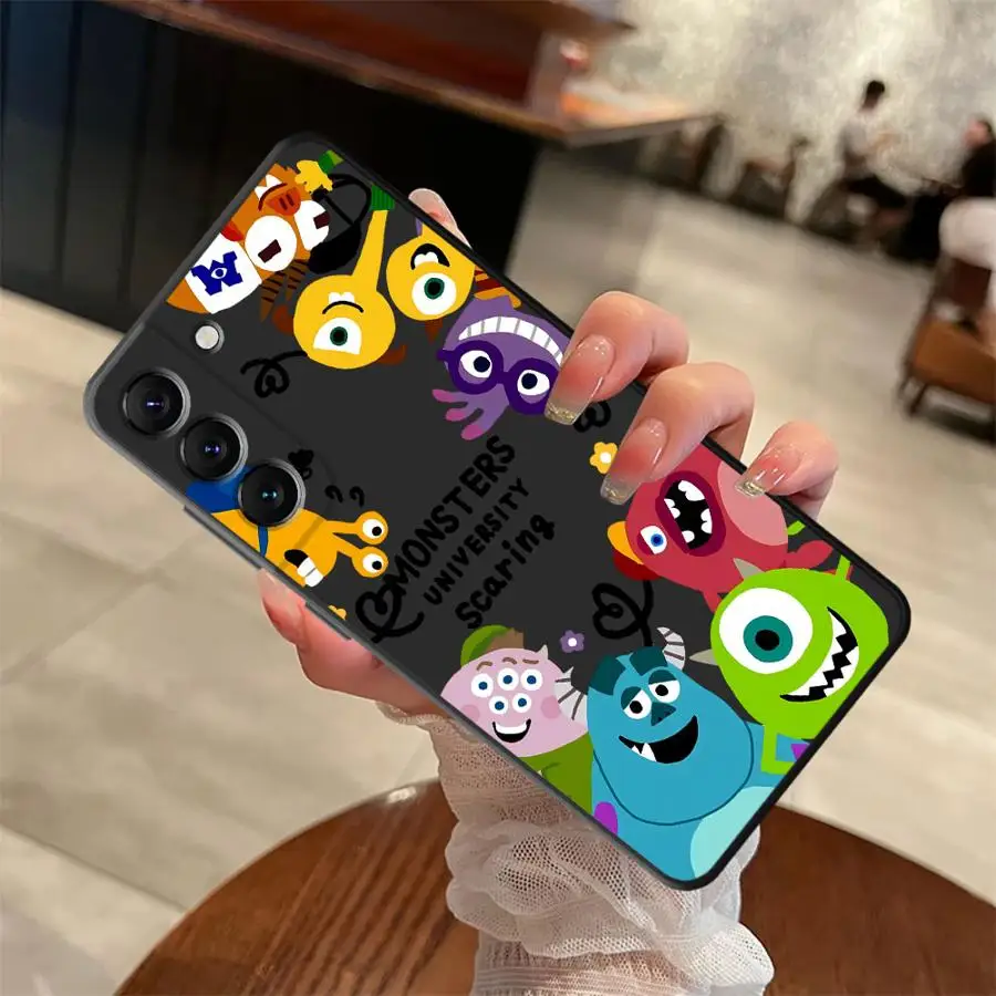 Funda de teléfono suave negra de dibujos animados de Disney Monsters Inc para Samsung Galaxy A51 A73 A32 A23 A53 A41 A36 A26 A72 A22 A52 A35 A24 - imagen 2