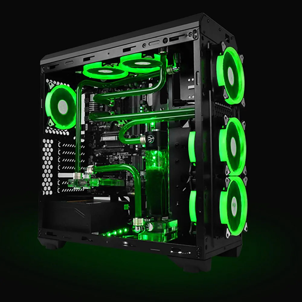 Computadora 120mm ventilador LED enfriador 120 mm ventilador fresco resplandor rojo azul verde blanco ventilador enfriador para CPU refrigeradores radiadores - imagen 5