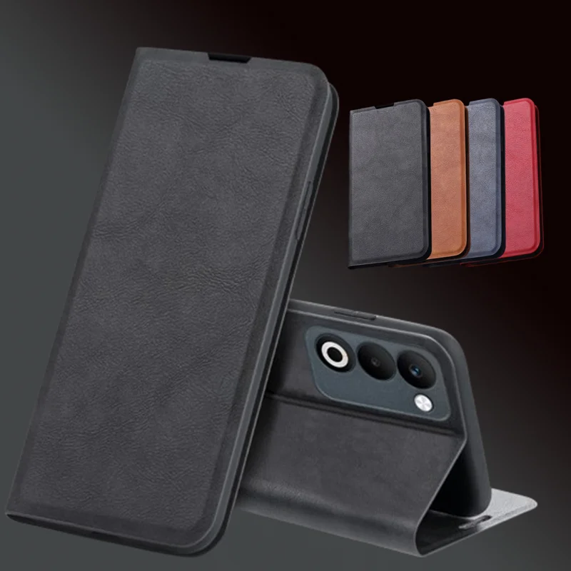 Funda de cuero de alta calidad para OPPO Find X9 Pro, funda protectora con tapa magnética, billetera con ranura para tarjetas, Fundas con soporte