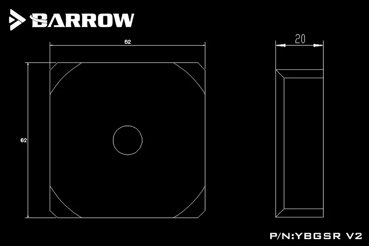 Barrow YBGSR V2 Bomba Acrílica LRC 2.0 - Compatible DDC - imagen 2