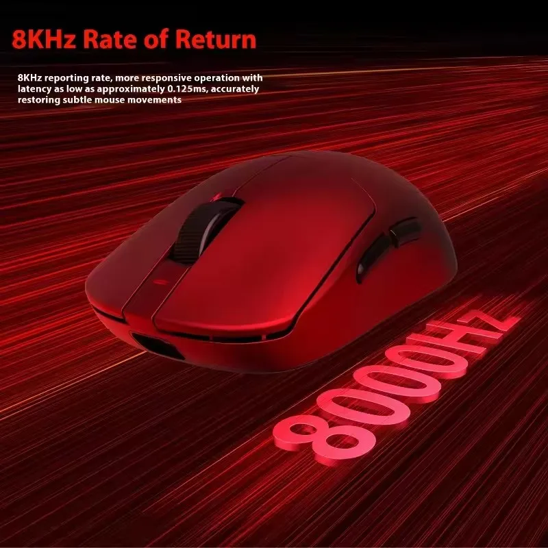 AULA V9 Pro Ultra ratón inalámbrico multimodo personalizado PAW3395 ratones duales para juegos de deportes electrónicos de 8KHZ ratón ergonómico ligero accesorio de PC - imagen 5