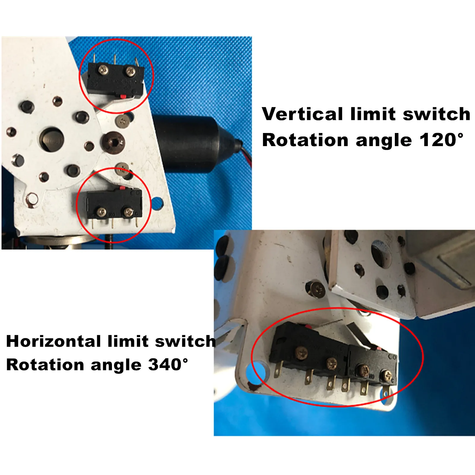 Robot de cardán de doble eje de CC, monitoreo de seguimiento Solar, gran carga Y alto Torque, todo de metal, eje X Y - imagen 5