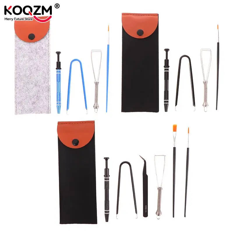 Herramientas de lubricante para Gateron, interruptores de teclado mecánico, Cherry Mx, pinzas, cepillo lubricante, soporte extractor - imagen 2