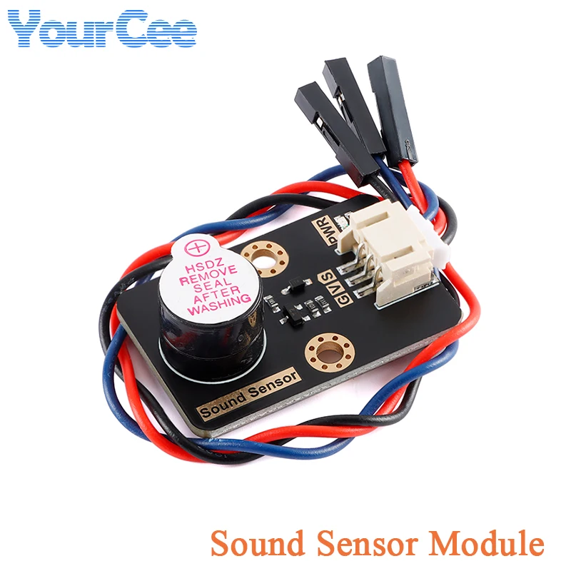 Módulo de zumbador activo con Sensor de sonido, 2 uds./1 unidad, 3,3/5V, PH2.0-3pin (con cable hembra 3P-PH2.0 a DuPont 2,54) para Arduino Stm32 ESP32