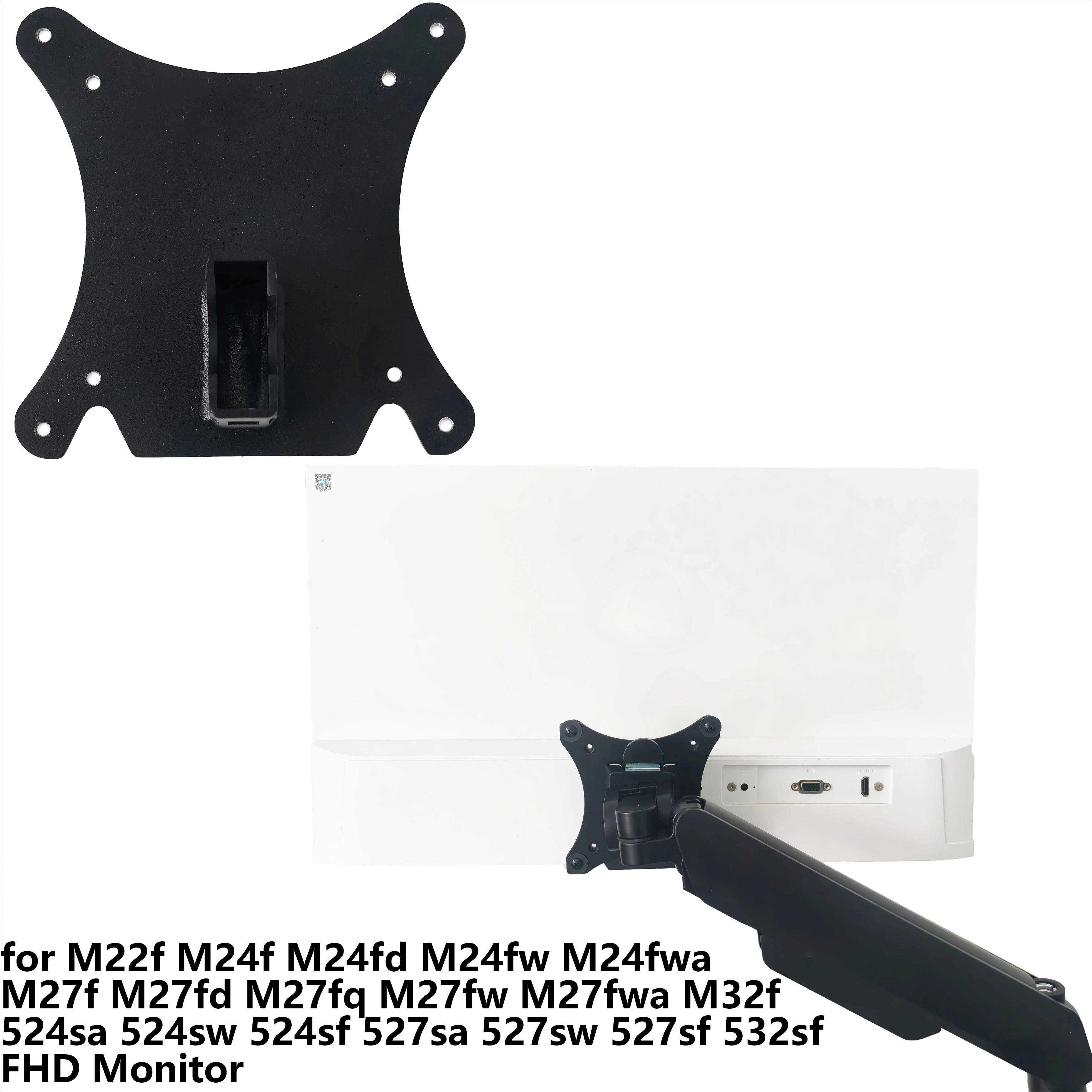 Adaptador VESA para HP Series 5 27" 31,5" 527sa 527sw 527sf 532sf Soporte de monitor FHD Soportes para soporte/brazo/montaje de escritorio