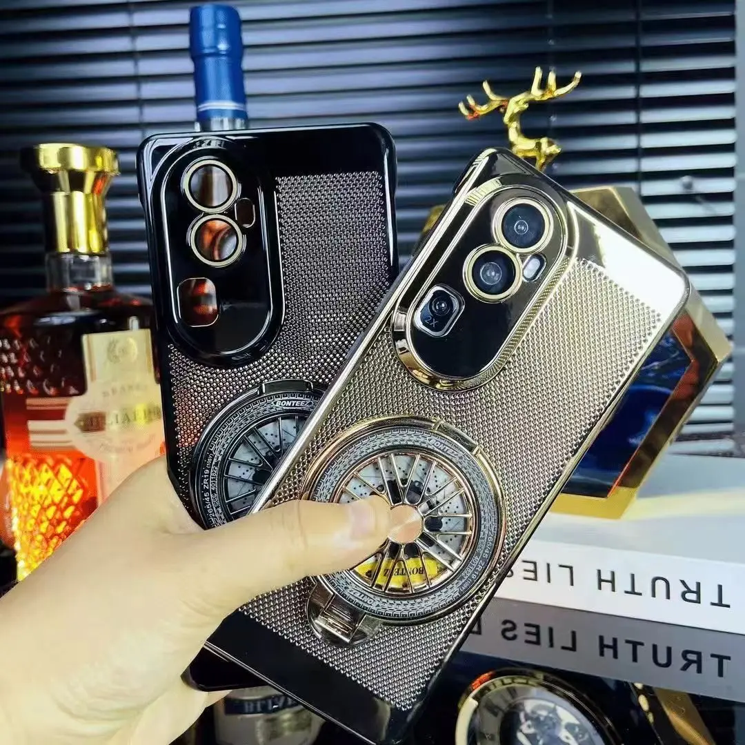 Para OPPO Reno 12 Pro funda dura de PC con anillo de disipación de calor funda protectora trasera para OPPO Reno 12 12Pro carcasa de teléfono - imagen 2