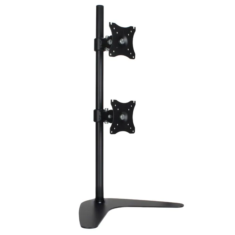 Soporte de escritorio de doble brazo para pantalla de ordenador, montaje de Monitor giratorio de 360 grados, 14-27 pulgadas, ajustable, para TV y PC, xdz26 - imagen 2