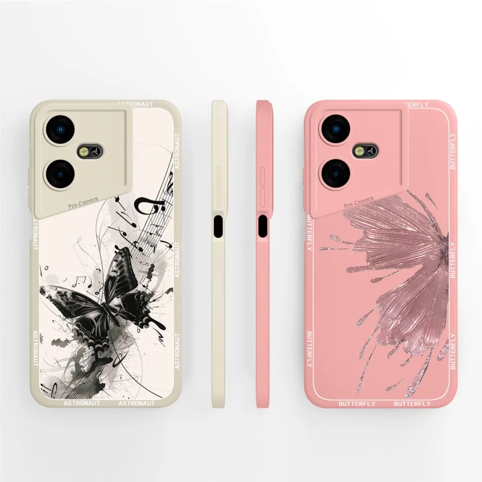Funda para Tecno Pova Neo 3, carcasa con bonito gato, protección para cámara de fiesta, funda trasera de silicona suave para Tecno Pova Neo3 Capa - imagen 3