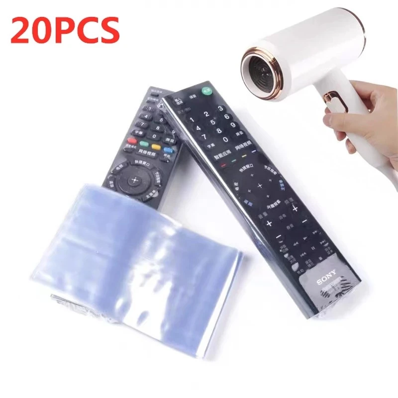 5/10/20 piezas película termorretráctil transparente TV/aire acondicionado cubierta de Control remoto para Xiaomi Samsung funda protectora Universal - imagen 2