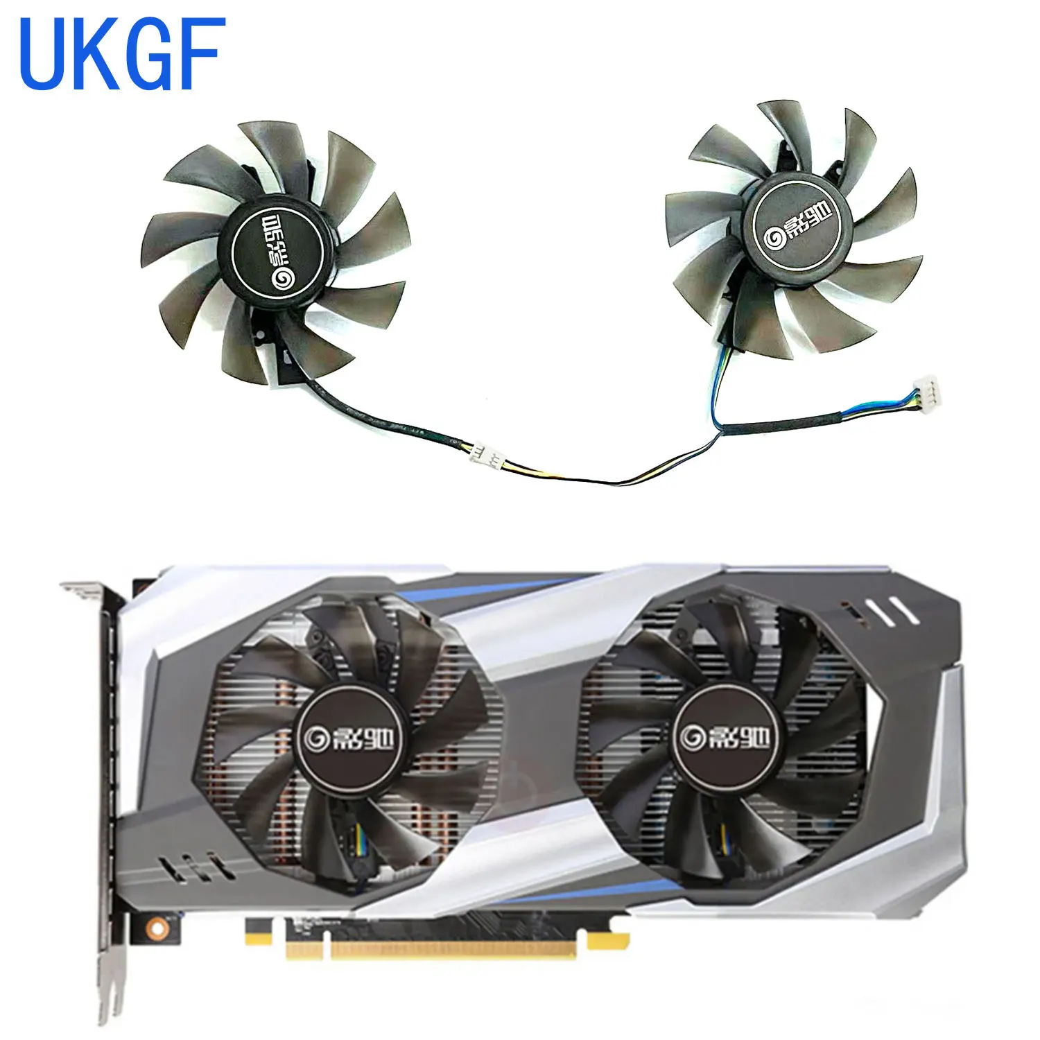 2 unids/lote P106 GA82S2H para GALAX GTX1060 ventilador enfriador para KFA2 GeForce GTX 1060 OC tarjetas gráficas como ventilador de repuesto
