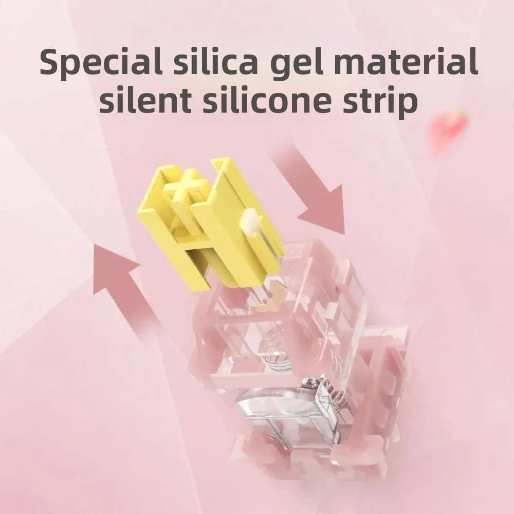 30 stks Perzik Magnetische Schakelaar 40g Lineaire Voorgesmeerde Stille Schakelaars Gratis Instelling Pre Reizen Voor Magnetische Schakelaar Gaming Toetsenbord - imagen 3