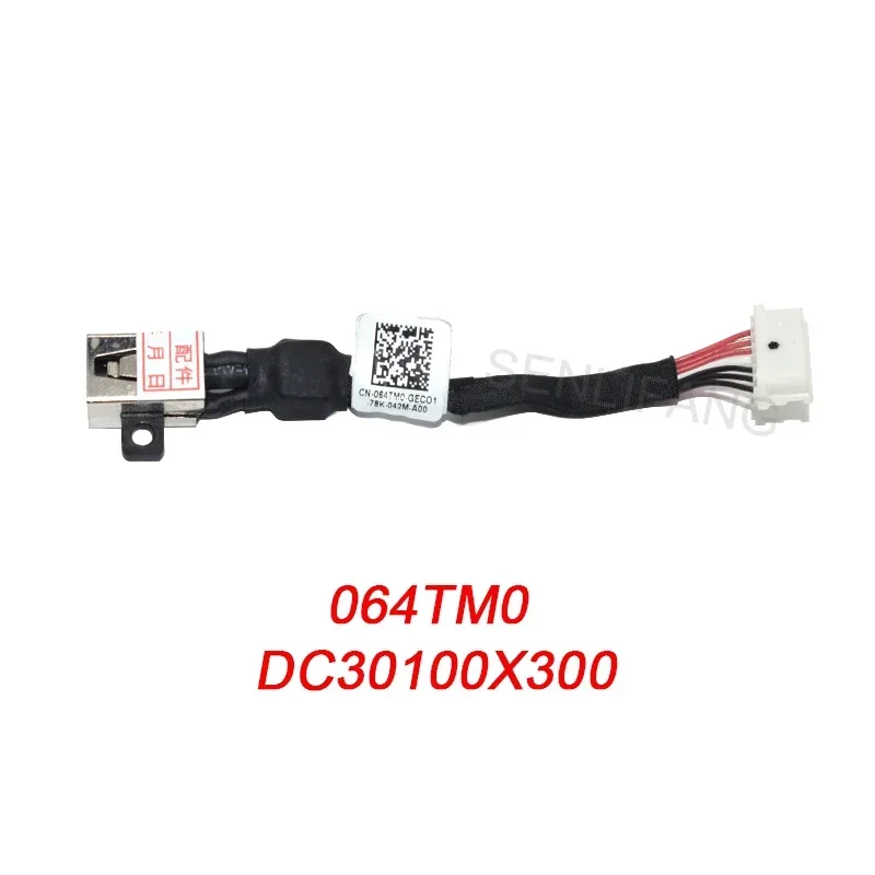 Para Dell XPS 15 de 9550, 9560 de 9570 P56F de precisión 5510, 5520, 5530, 5540 M5510 M5520 Power Jack Cable 064TM0 DC30100X200 DC30100X300 - imagen 2