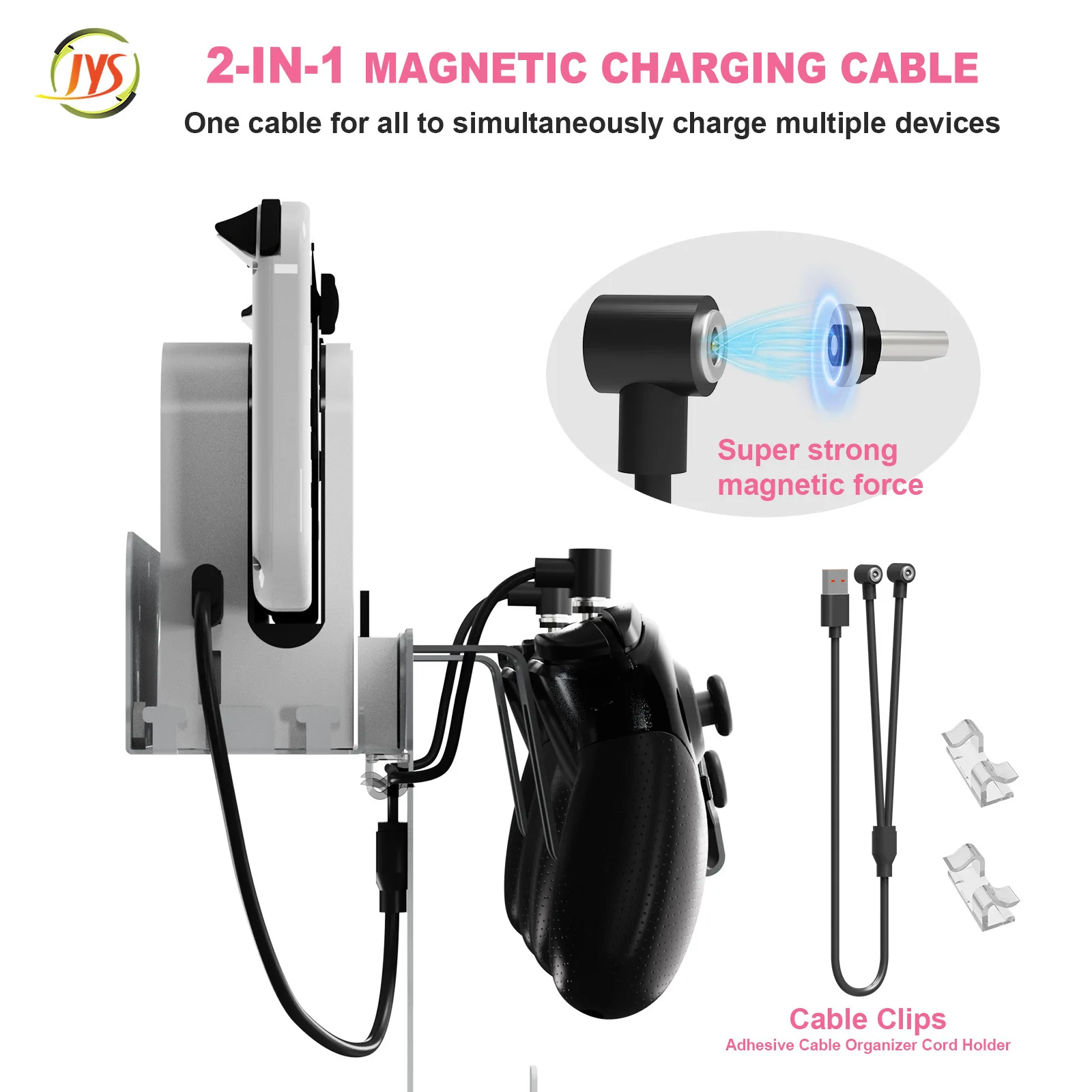 Soporte colgante de pared para Nintendo Switch, soporte de almacenamiento para consola de juegos OLED, NS - imagen 5