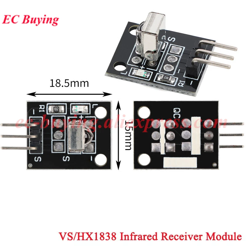 1-20 piezas KY-022 TL1838 VS1838B HX1838 receptor infrarrojo IR Universal módulo de Control remoto inalámbrico para Arduino Diy Starter Kit - imagen 4