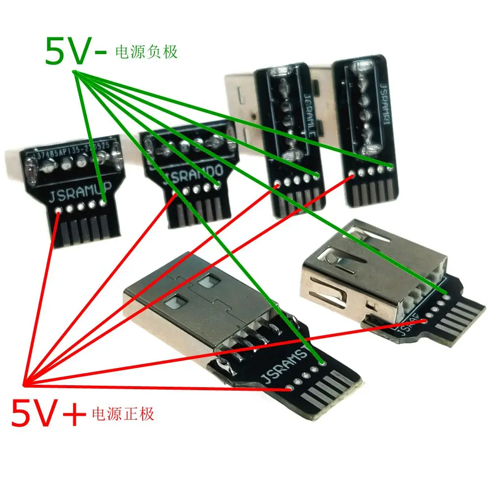 Tipo DIY usb montaje de conector USB de alta velocidad tipo soldadura conector macho teléfono PCBTail toma de carga Terminal eléctrico - imagen 4