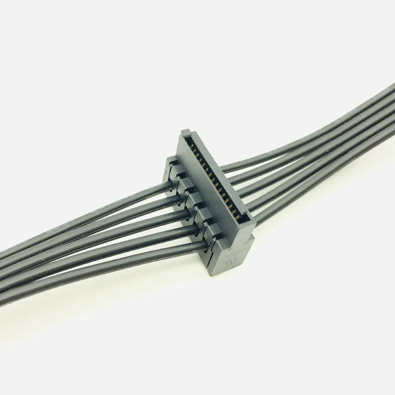 Cables de ordenador PCI-E 6 pines macho 1 a 4 SATA hembra, Cable de fuente de alimentación divisor para Corsair RM650X RM750X RM850X RM1000X - imagen 4