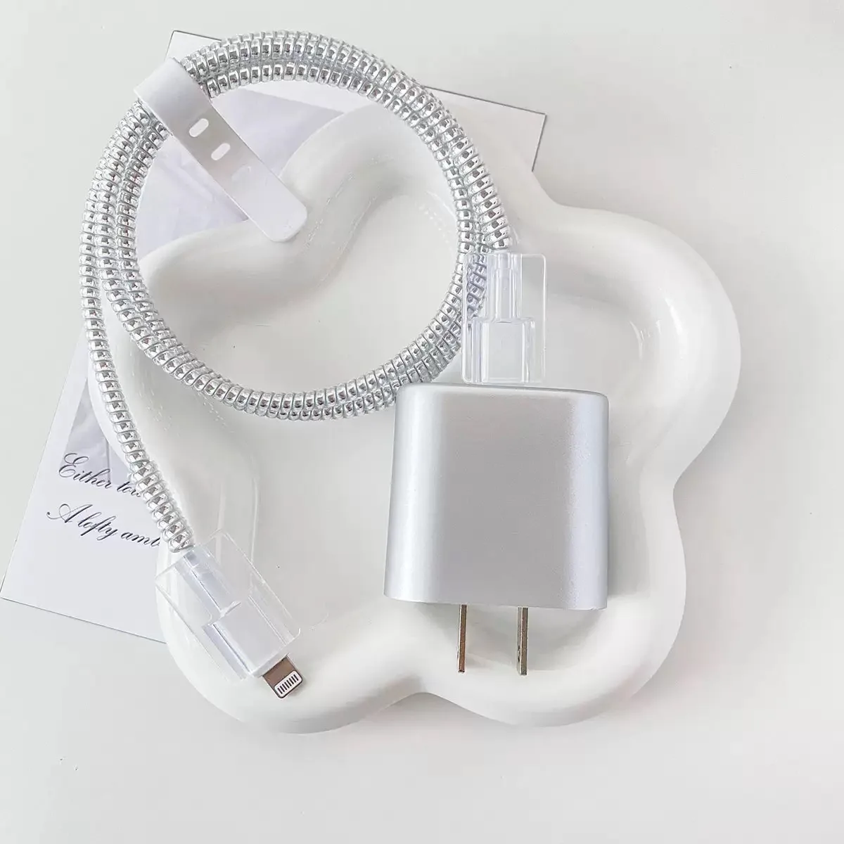 Étui de chargeur Transparent mignon pour IPhone 11 12 13 14 15 18W/20W, housse de Protection de Charge, manchon de chargeur, accessoires - imagen 3