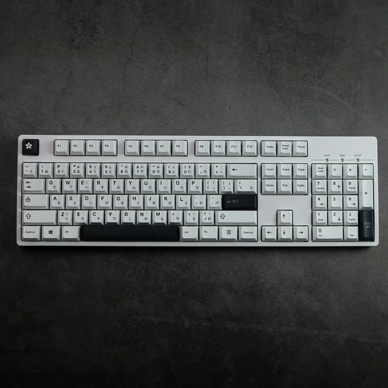 GMK-teclas blancas minimalistas, Material PBT de 129 teclas, perfil de cereza, DYE-SUB para teclado mecánico MX Switch 64/68/75/84/87/98/104 - imagen 2