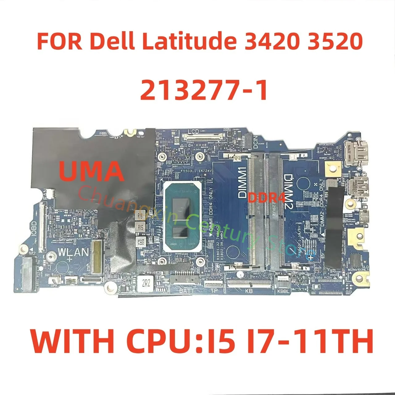 213277-1 Placa base integrada para portátil Dell Latitude 3420 3520 equipada con CPU I5 I7-11TH 100% probado y enviado