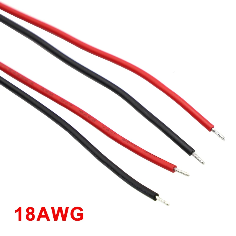 1/5/10 Uds DC 5,5X2,1mm 5,5X2,5mm batería DC enchufe hembra conector impermeable con 2 pines 18AWG Cable flexible DIY - imagen 4