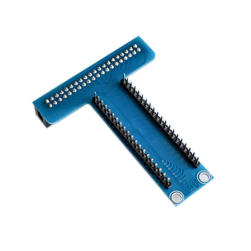 Placa de expansión para Raspberry Pi 4 3 B +, accesorios tipo T GPIO + cable Raspberry pi 40P, placa PCB roja/azul - imagen 4
