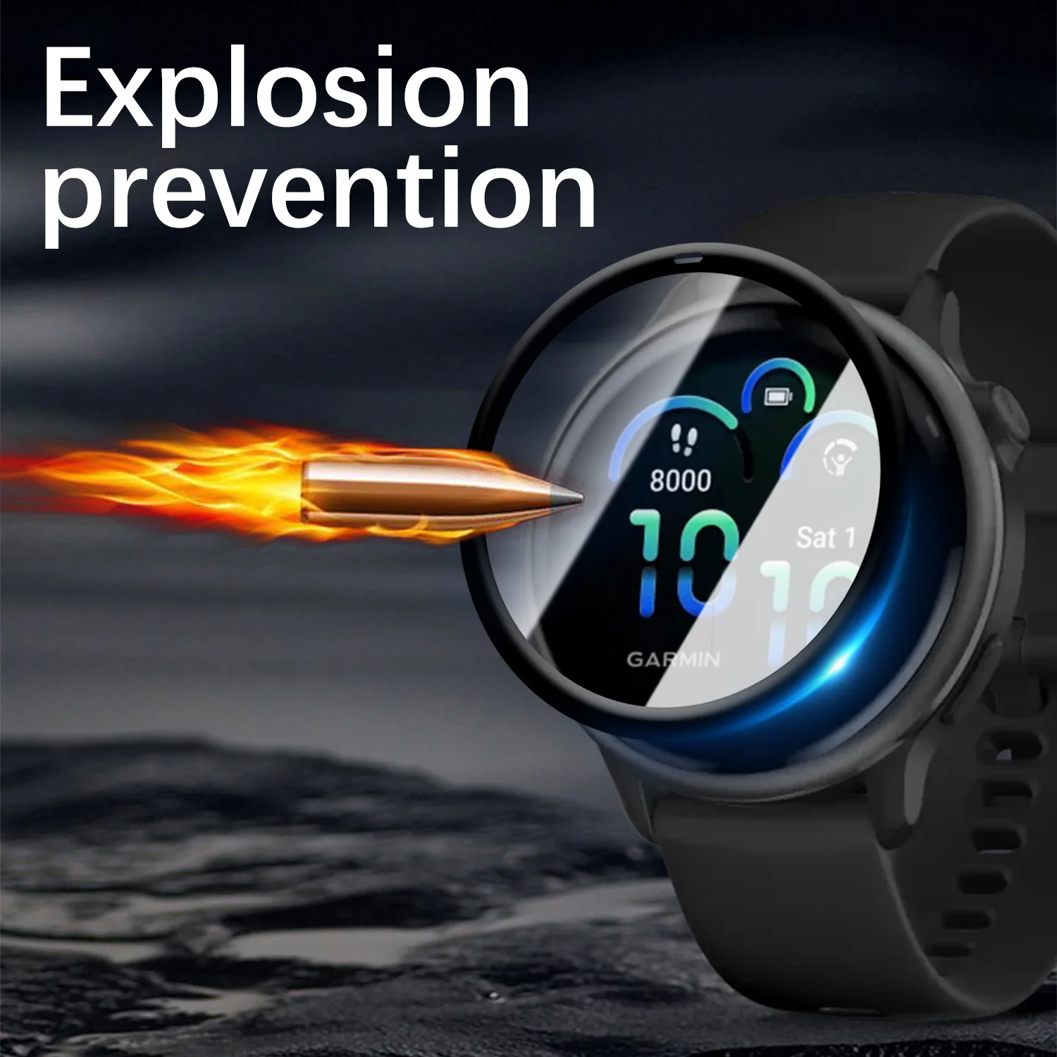 Películas protectoras suaves y flexibles para Garmin VivoActive 6, Protector de pantalla, Protector de cubierta completa para Garmin VivoActive6 - imagen 3