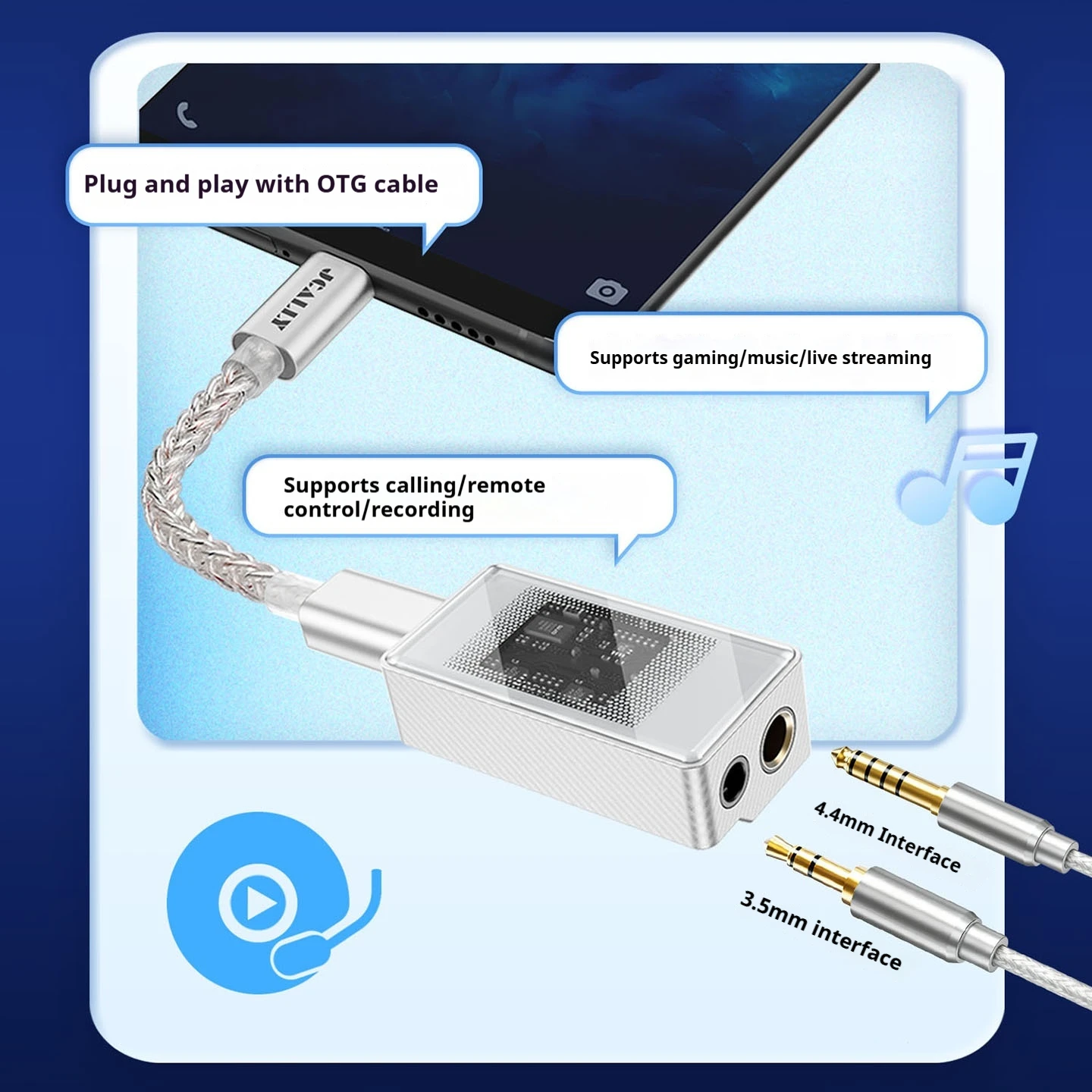 JCALLY X Crinacle AP6 amplificador de oído decodificación HIFI fiebre 4,4 puerto equilibrado Audio Mini amplificador cola pequeña CX31993 SGM8262x2 regalo - imagen 5