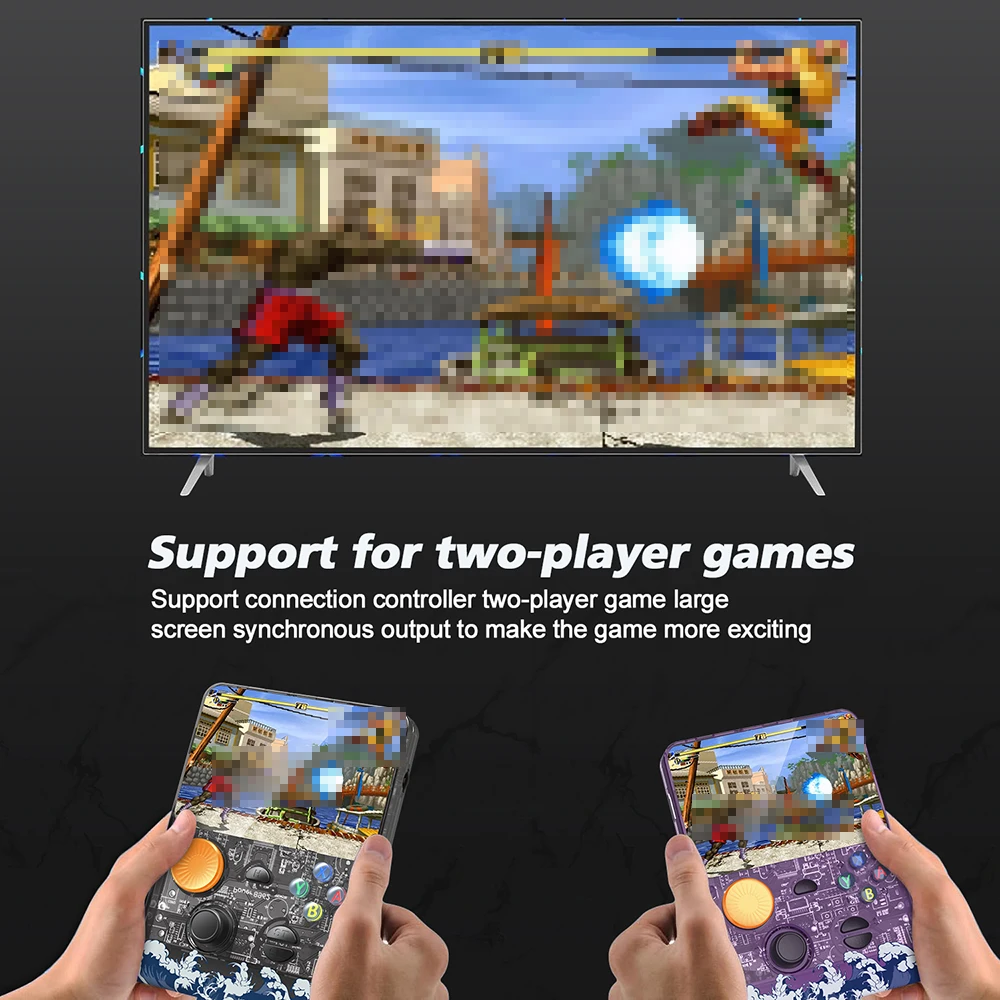 Última consola de juegos portátil con pantalla IPS HD de 3,5 pulgadas y Joystick liso 3D, memoria grande y compatible con tarjeta de memoria TF R36S Plus - imagen 4