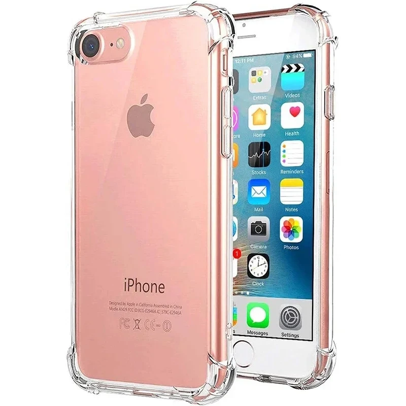 Nouvelle coque souple transparente antichoc en TPU pour iPhone 16E SE 2022 SE 2020 2016 7 8 6 5 5S SE SE2 SE3 - imagen 2