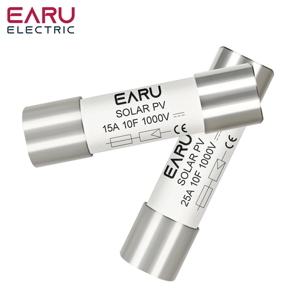 1/5/10/20/30 Uds. Fusibles solares DC 1000V PV 6A 10A 15A 20A 25A 30A 32A de alto voltaje para sistema Solar protección contra cortocircuitos gPV - imagen 5
