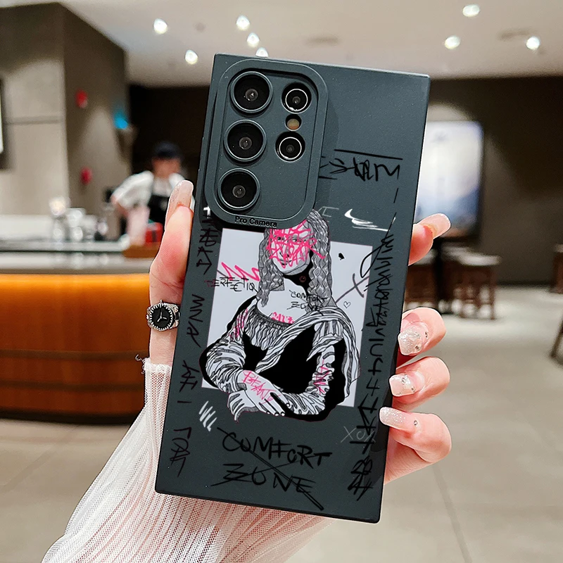 Funda de Graffiti Great Art Esthetic David para Samsung Galaxy A54 5G, fundas A14 A34 A13 A33 A53 S24 Ultra S23 S22 Plus S21 FE