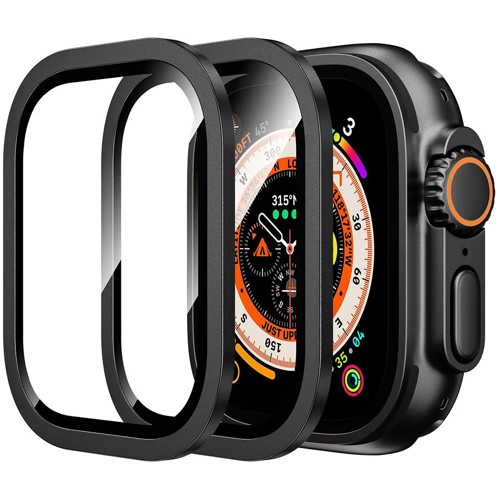 Protector de pantalla de vidrio templado para Apple Watch Ultra 2 Ultra2, 49MM, 49 MM, protección de película, 2 uds. - imagen 2