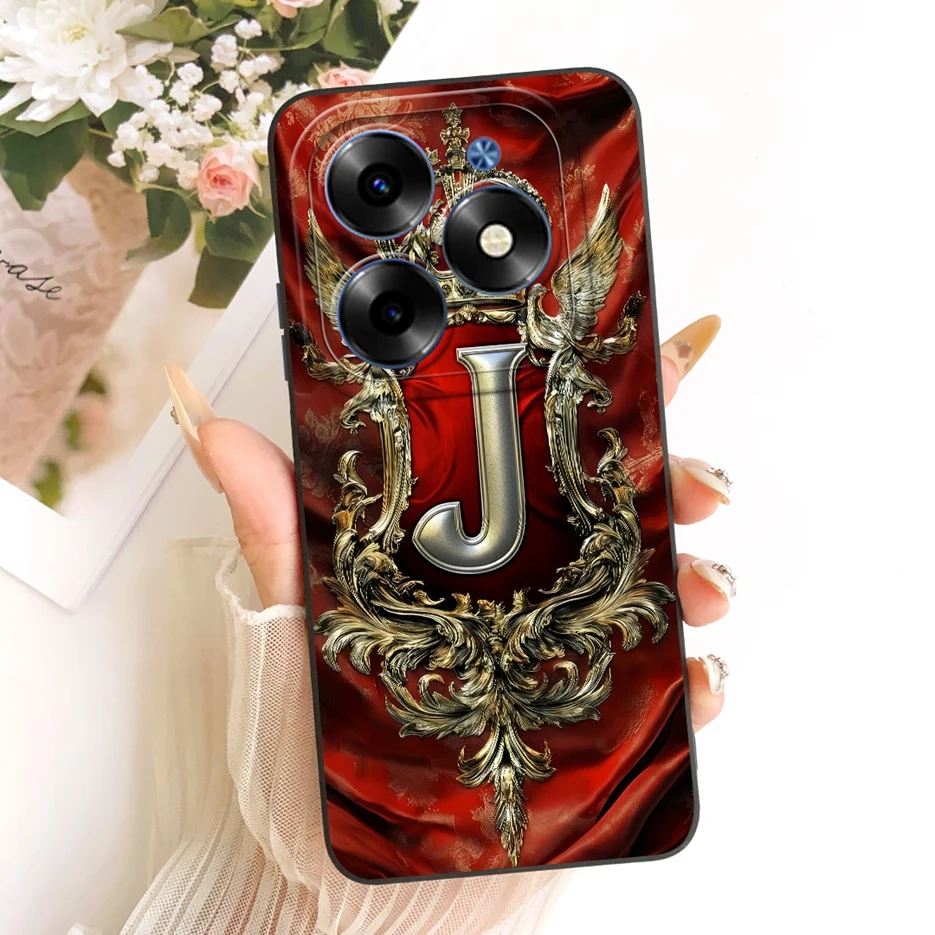 Para Infinix Smart 8 funda Smart8 Pro X6525 X6525B nuevas letras de corona funda de teléfono para Infinix Smart 8 HD Smart8 Plus bolsas suaves - imagen 5